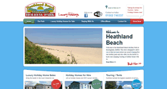 Desktop Screenshot of heathlandbeach.co.uk